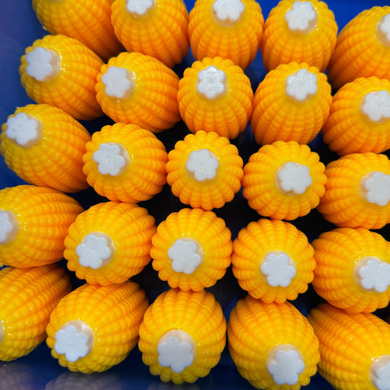 Crunchy Bead & Clay Base Corn Stress Ball Squishy Stress Relief Decompression Toy
