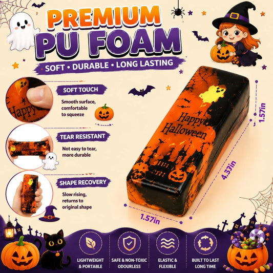 Halloween Butter Stick Squishy Toy – Soft, Non-Toxic Slow-Rebound Stress Relief Toy