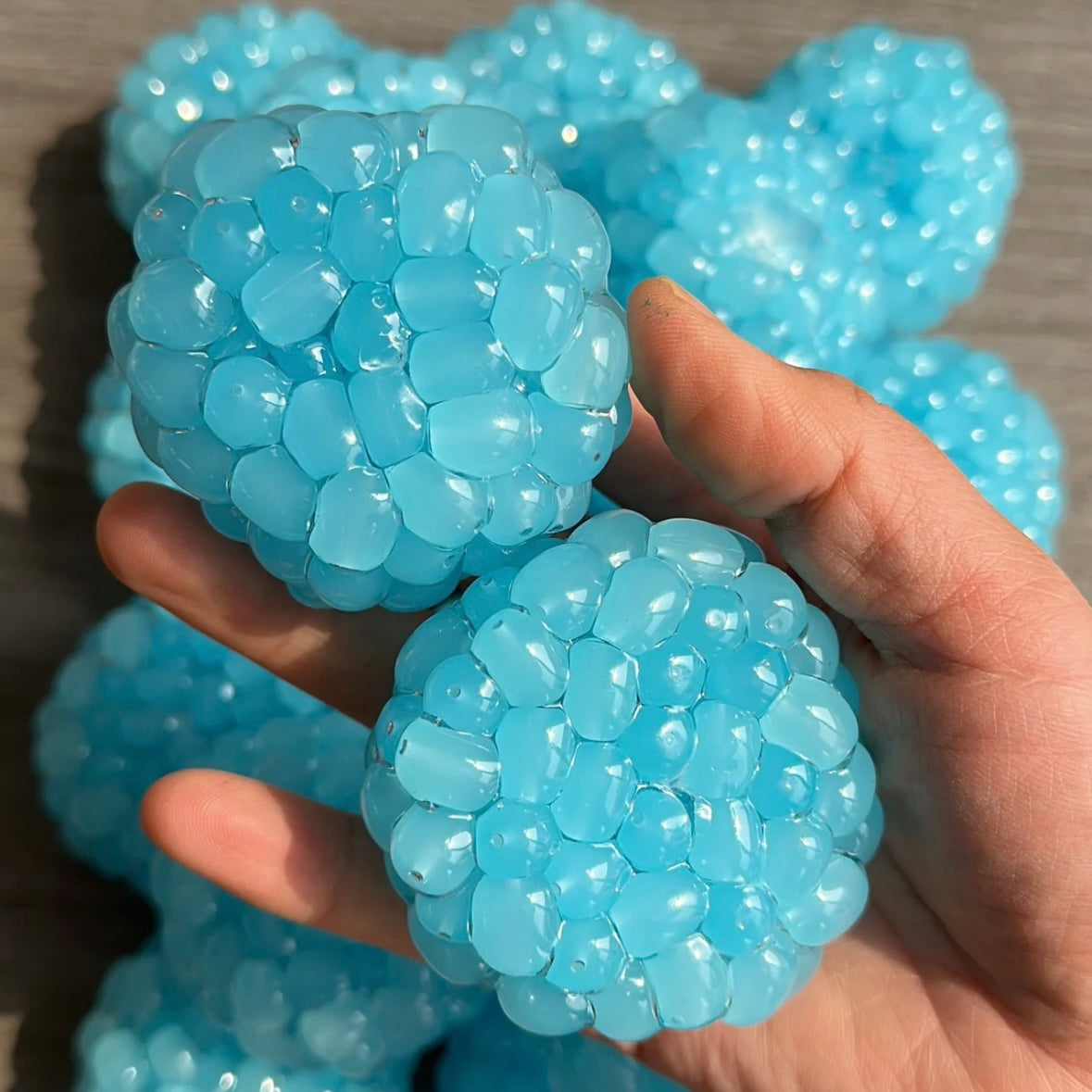 Blue or Pink or Green or White Handmade Stress Balls