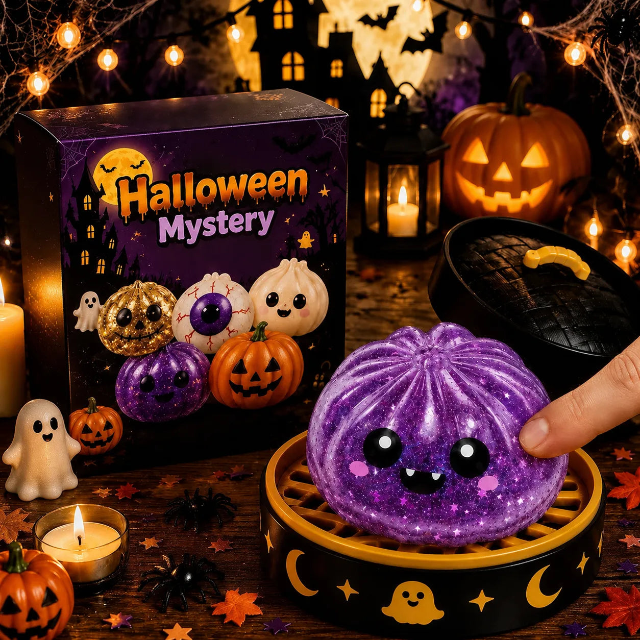 Halloween Character Squishy Toy – Soft, Non-Sticky Stress Relief Toy