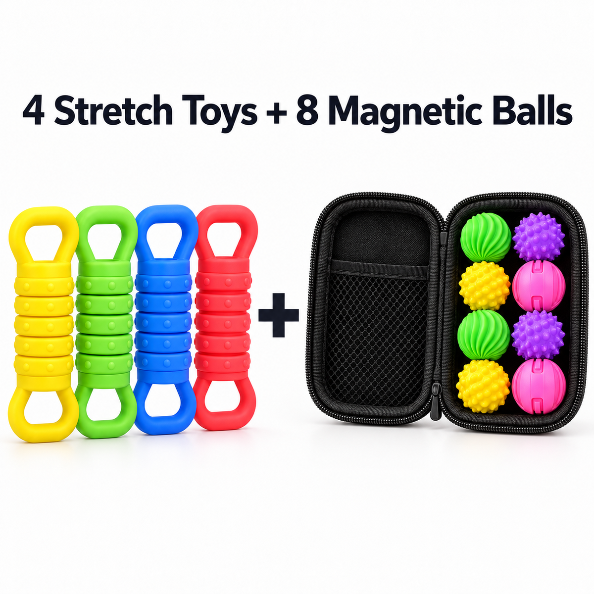 Stretching Fidget Toys – 4-Pack & Sensory Fidget Bundles