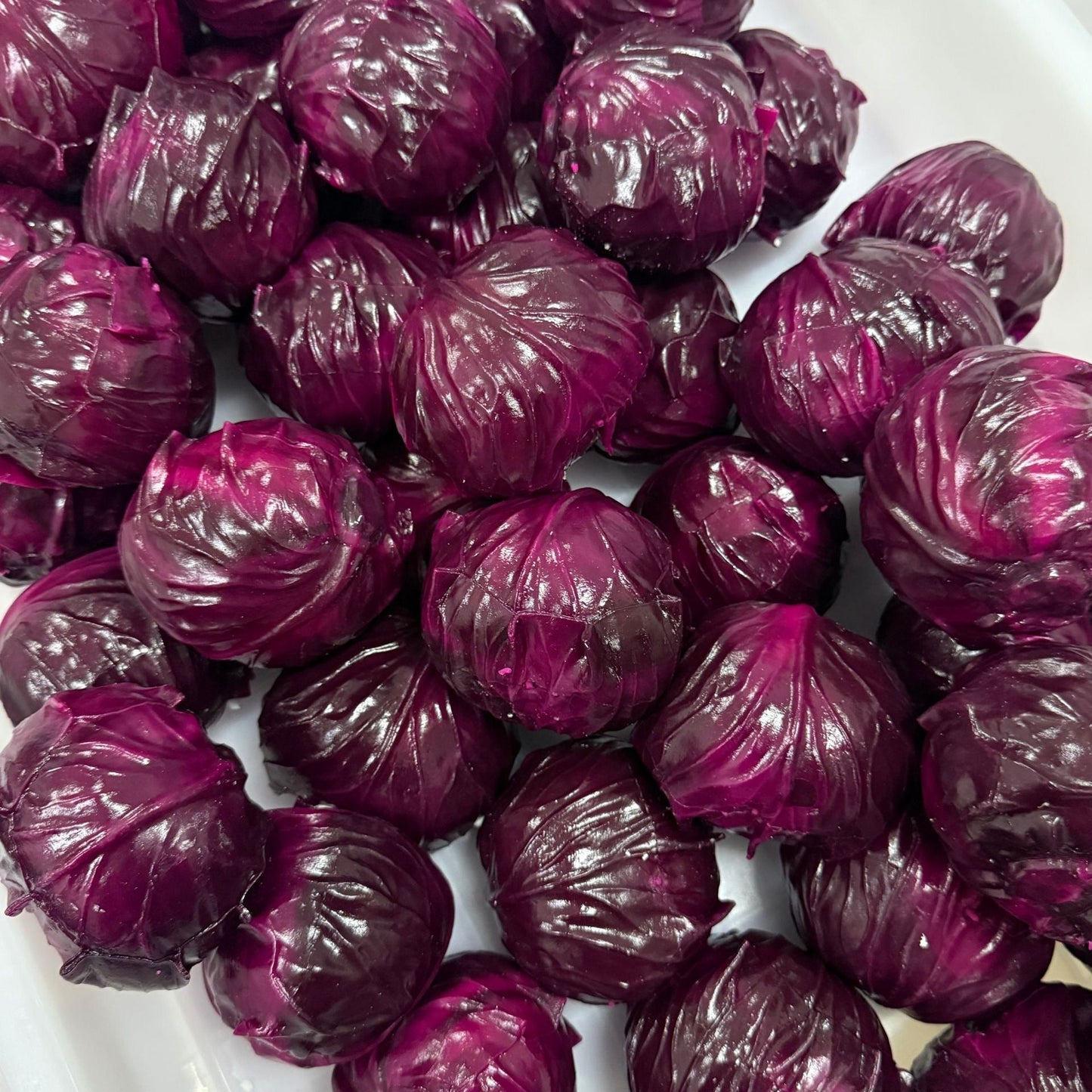 Crunchy Purple Cabbage Bead & Clay Base Stress Ball Squishy Stress Relief Decompression Toy