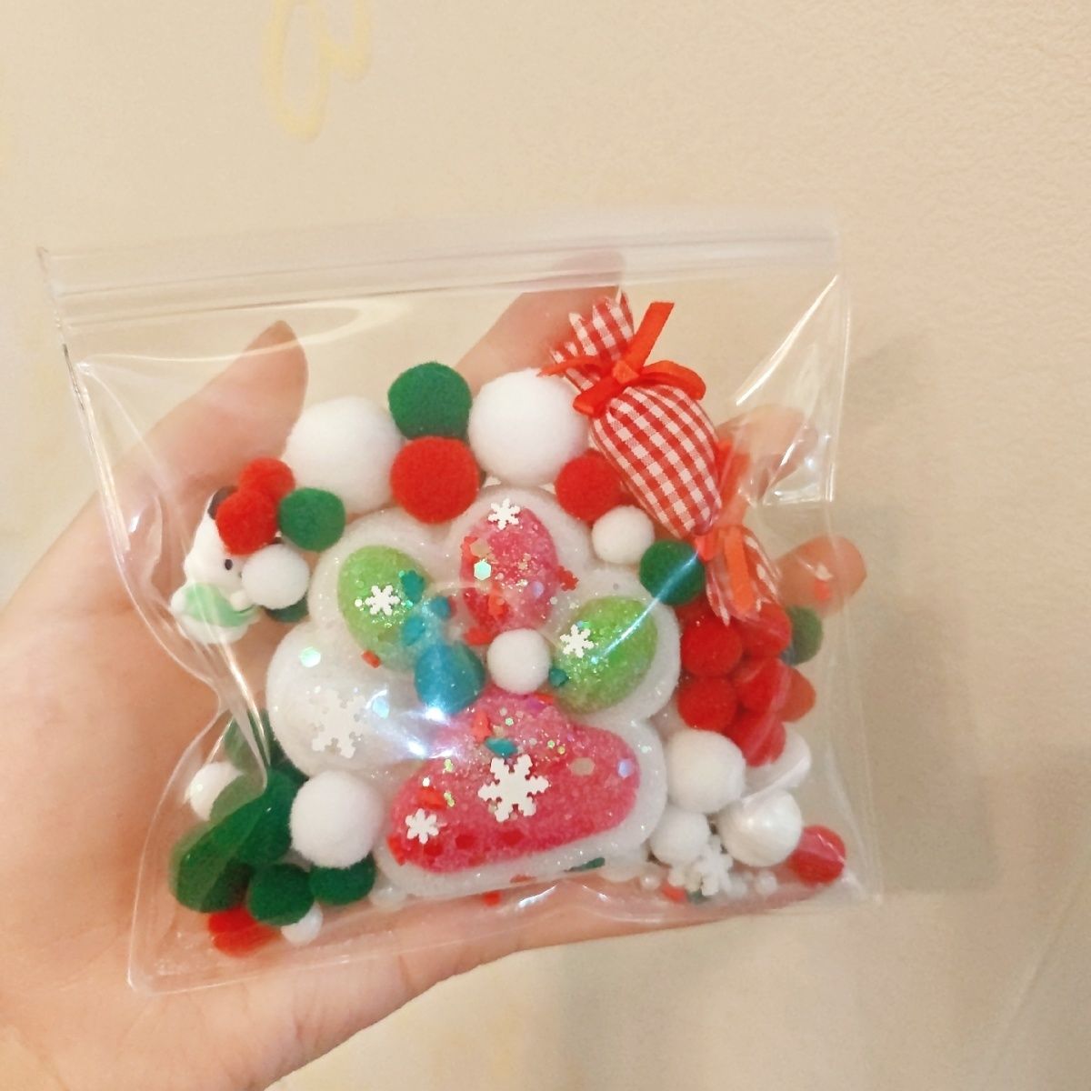 Handmade Silicone Christmas Cat's Paw Taba Squishy Toy