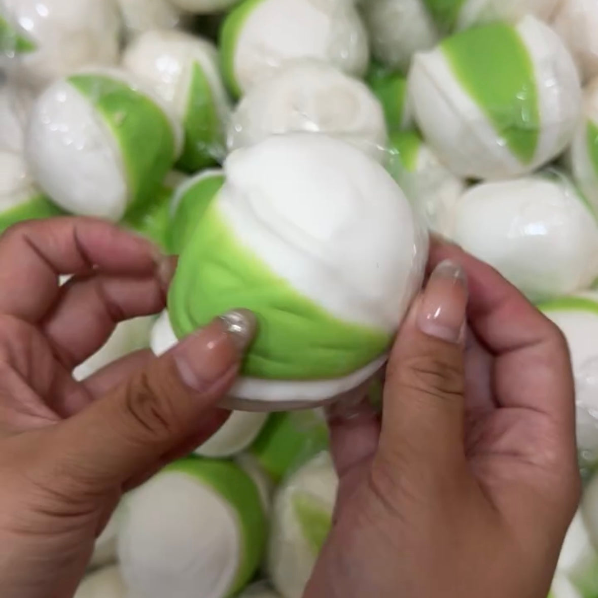 Crunchy Pistachio Bead & Clay Base Stress Ball Squishy Stress Relief Decompression Toy