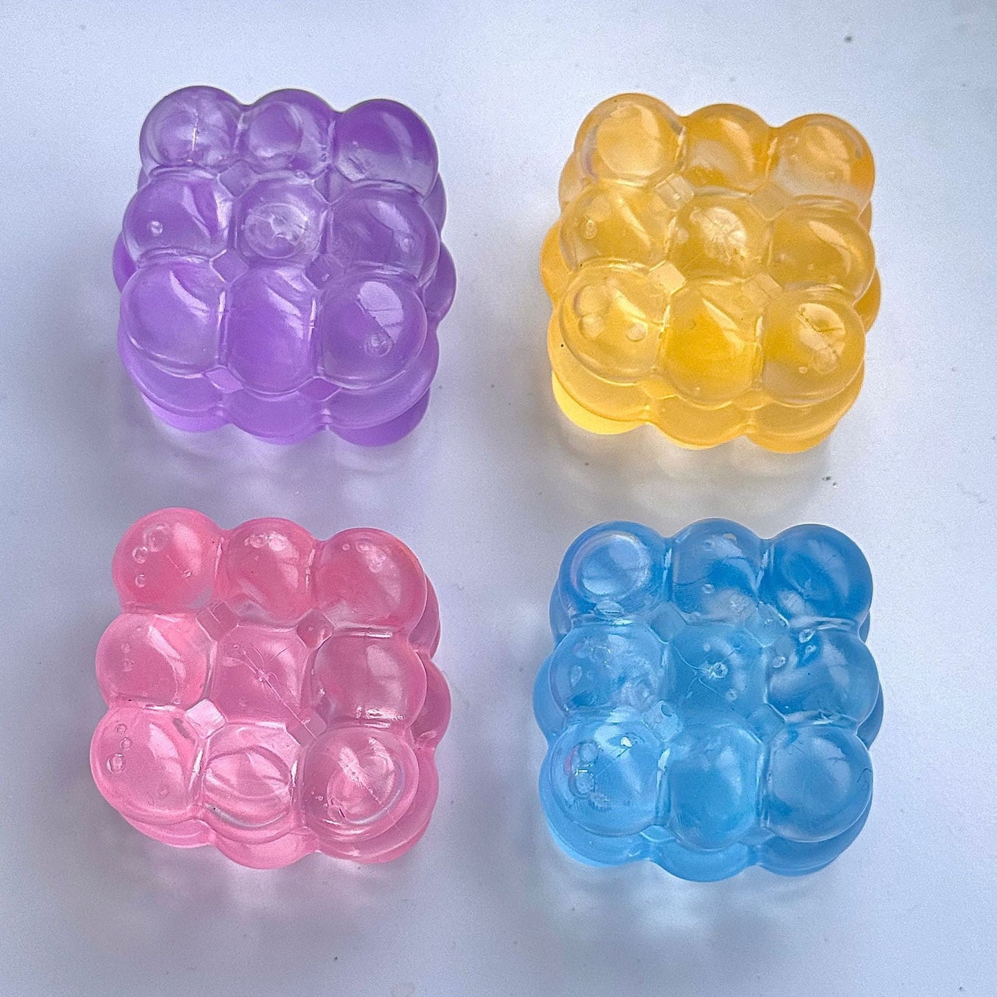 5cm Cube Stress Ball Jelly Ball Squishy Stress Relief Decompression Toy