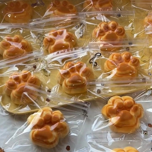 Caramel Cat's Paw Taba Squishy Toy - Christmas Series