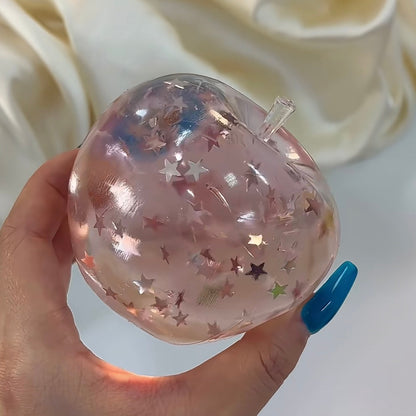 Pink Apple Shape Vasline Base Stress Ball