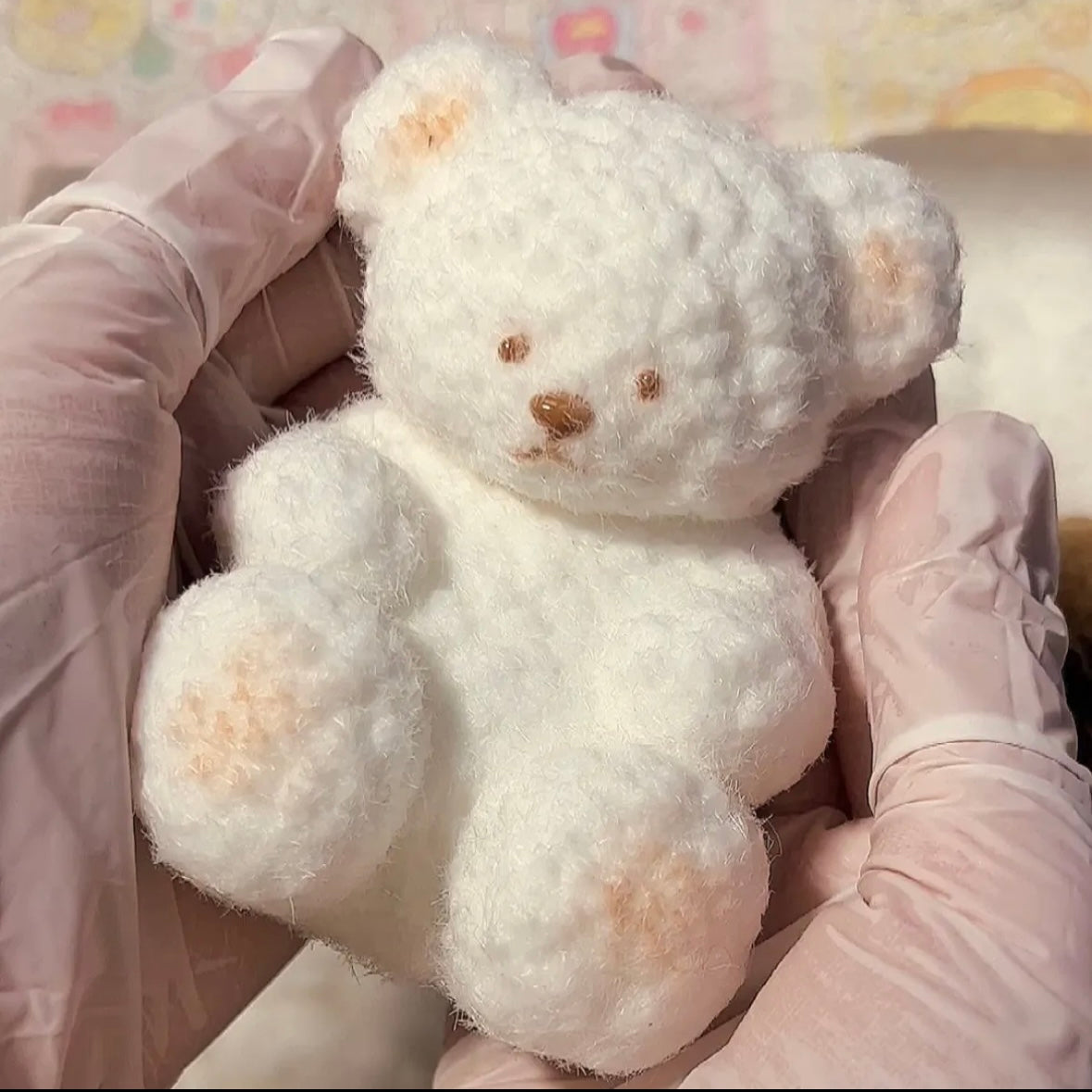 Handmade Teddy Bear Stress Relief Taba Squishy Toy  - Christmas Series