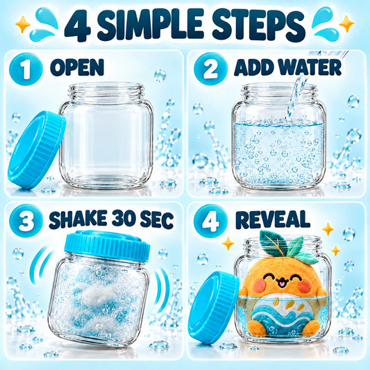 Water Reveal Mystery Plush Jar – Surprise Toy