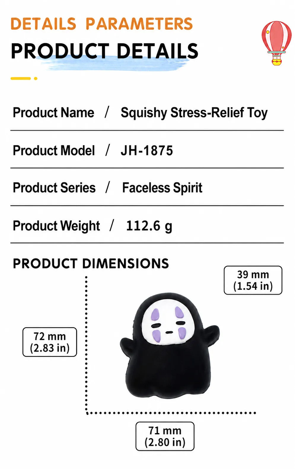 Halloween Slow-Rise Silicone Squishy Doll Keychain