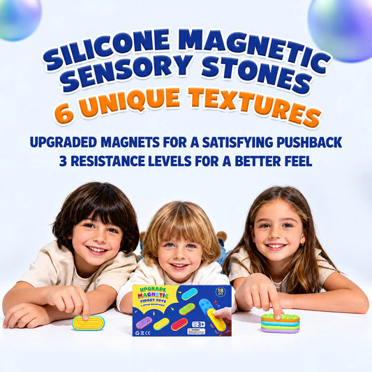 Magnetic Fidget Sliders – Textured Sensory Toy