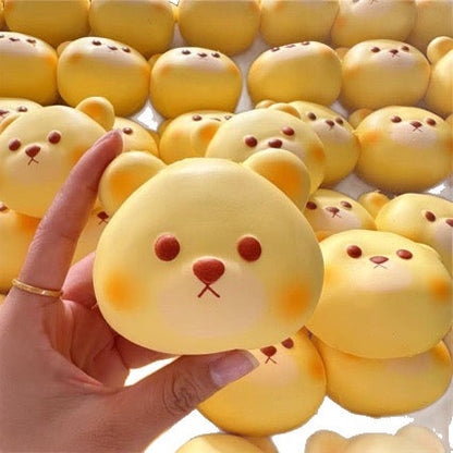 Slow Rising Squishy Bear Head Stress Relief Decompression Toy
