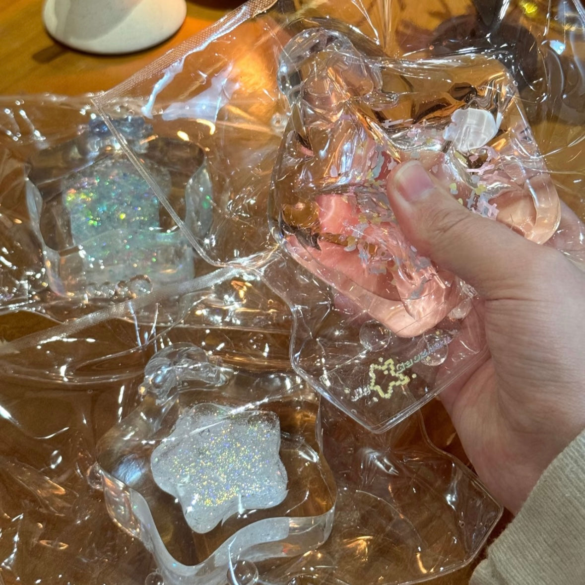 Transparent Wish Bottle Taba Squishy Toy (Liquid Squishy)