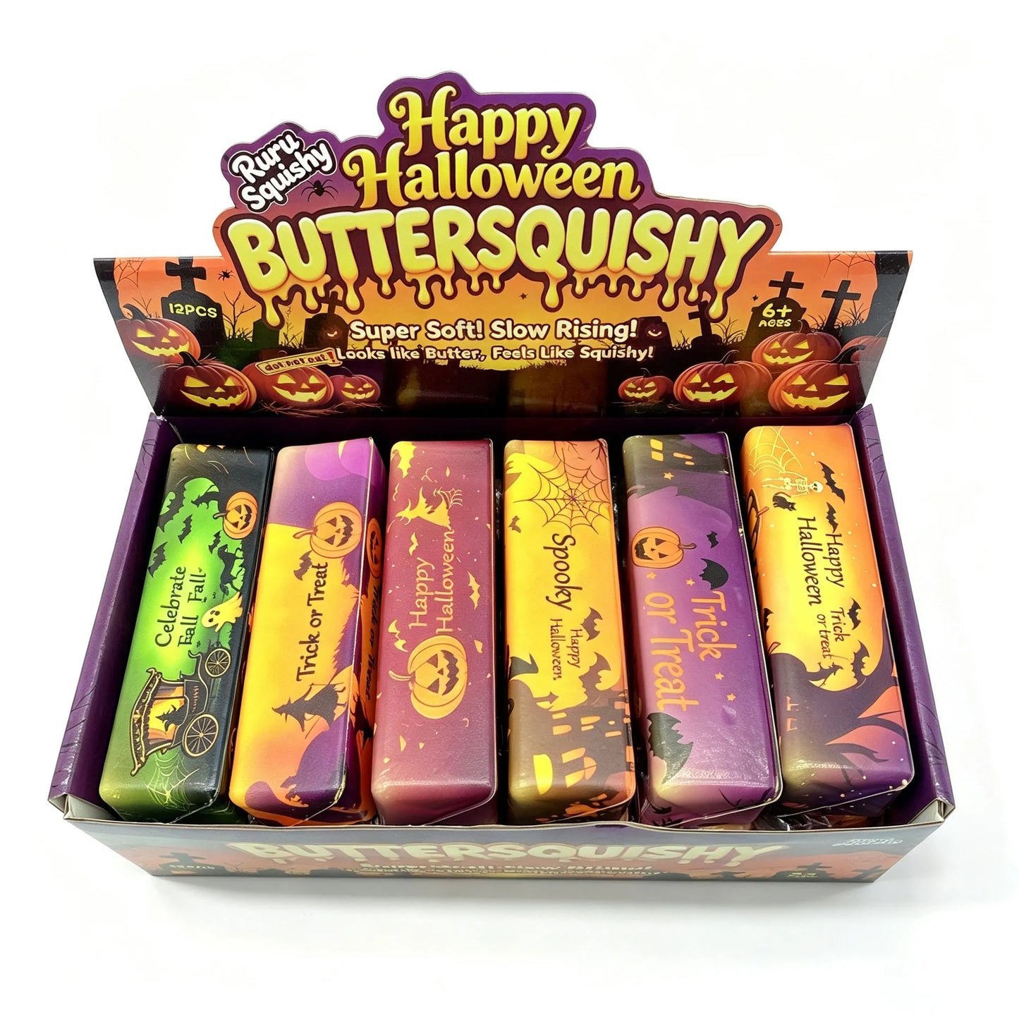 Halloween Butter Stick Squishy Toy – Soft, Non-Toxic Slow-Rebound Stress Relief Toy