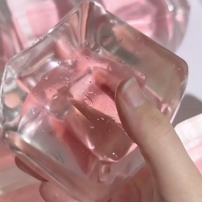 250g Handmade Transparent Ice Cube Taba Squishy Toy (Flowing Liquid in The Middle)(Liquid Squishy)