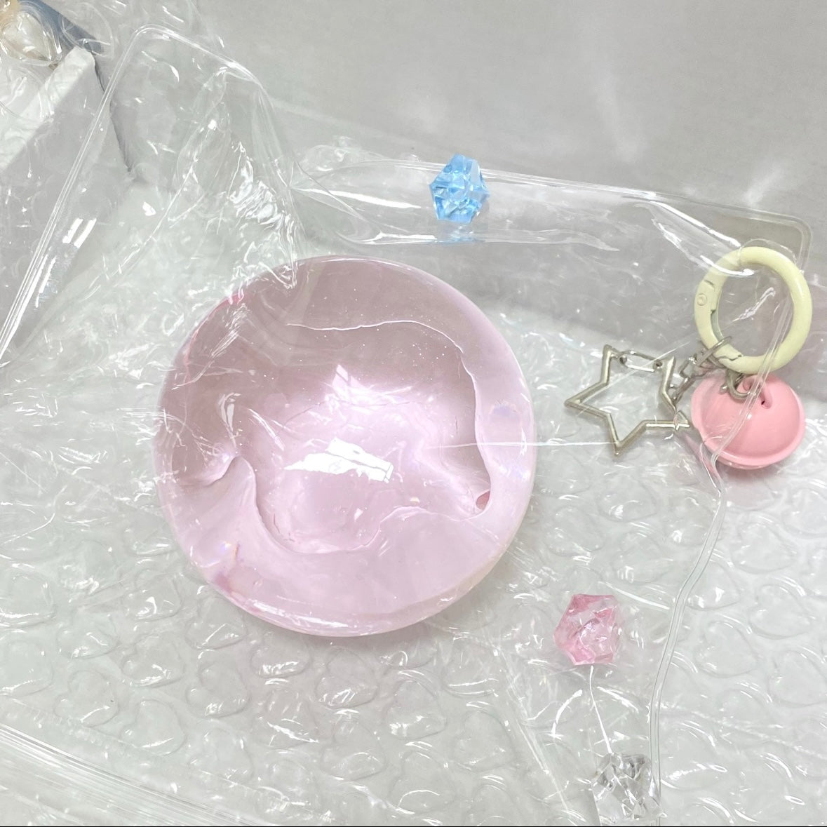 Transparent Handmade Silicone Stress Ball Taba Squishy Toy with Freebie
