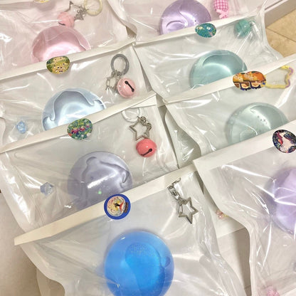 Transparent Handmade Silicone Stress Ball Taba Squishy Toy with Freebie
