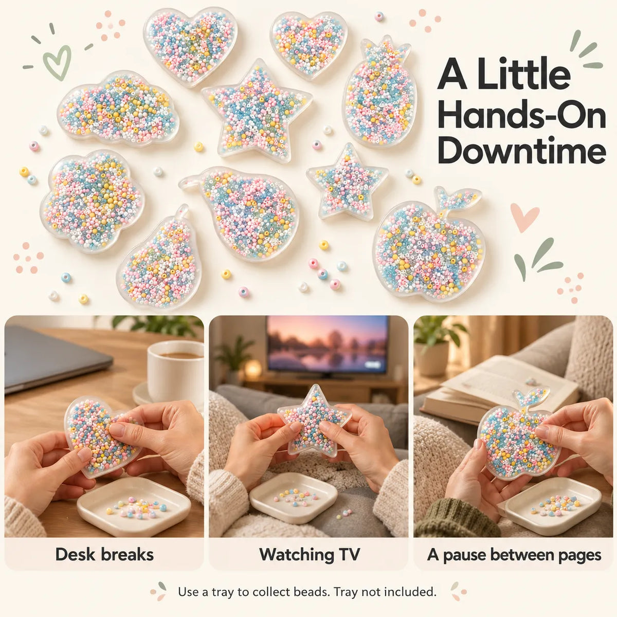 10PCS Silicone Picky Pad Set – Bead Picking Fidget Toys