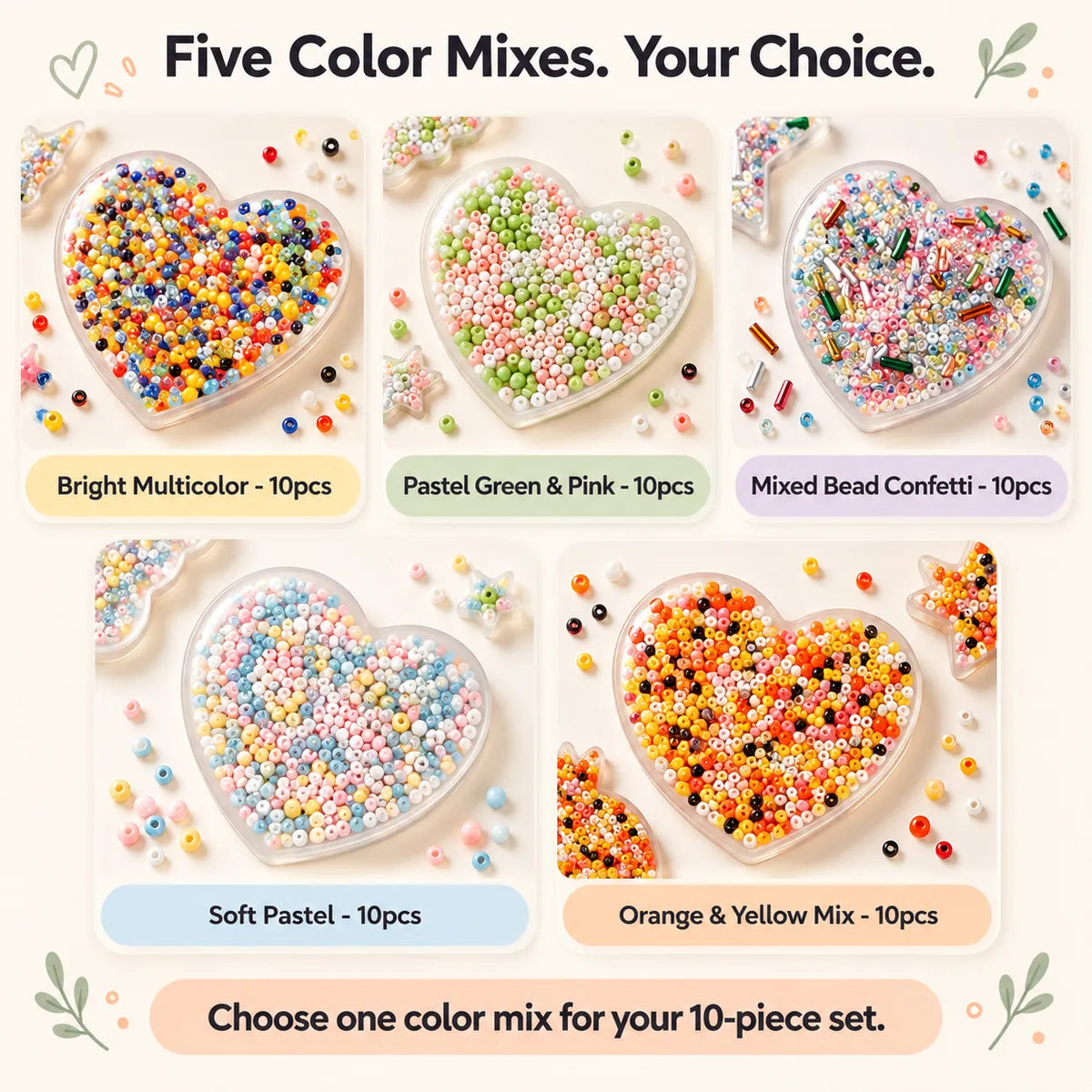 10PCS Silicone Picky Pad Set – Bead Picking Fidget Toys