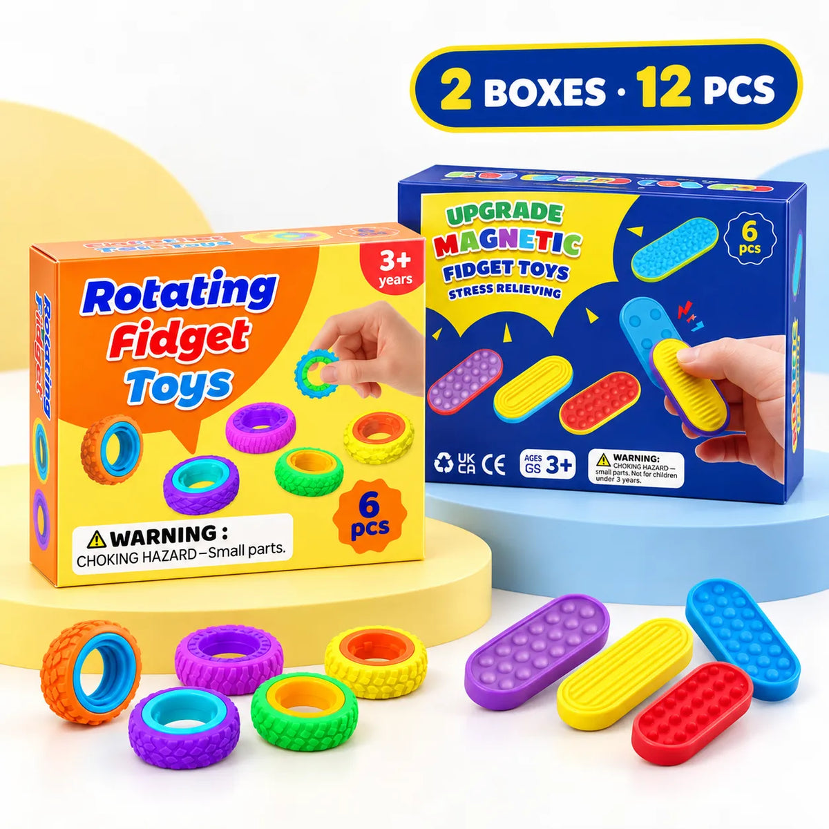 Magnetic Fidget Sliders – Textured Sensory Toy