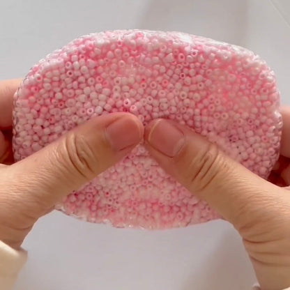 Pink Mini Bead Handmade Stress Balls