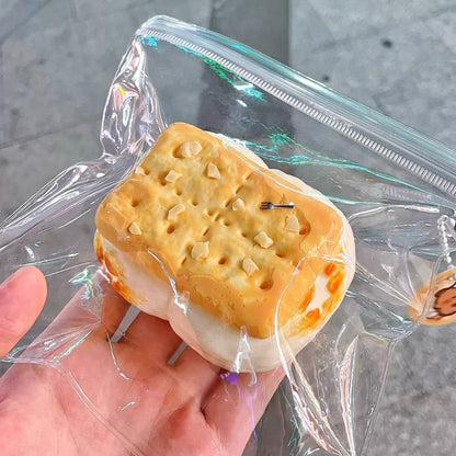 Handmade Silicone Marshmallow Cookies Taba Squishy Toy