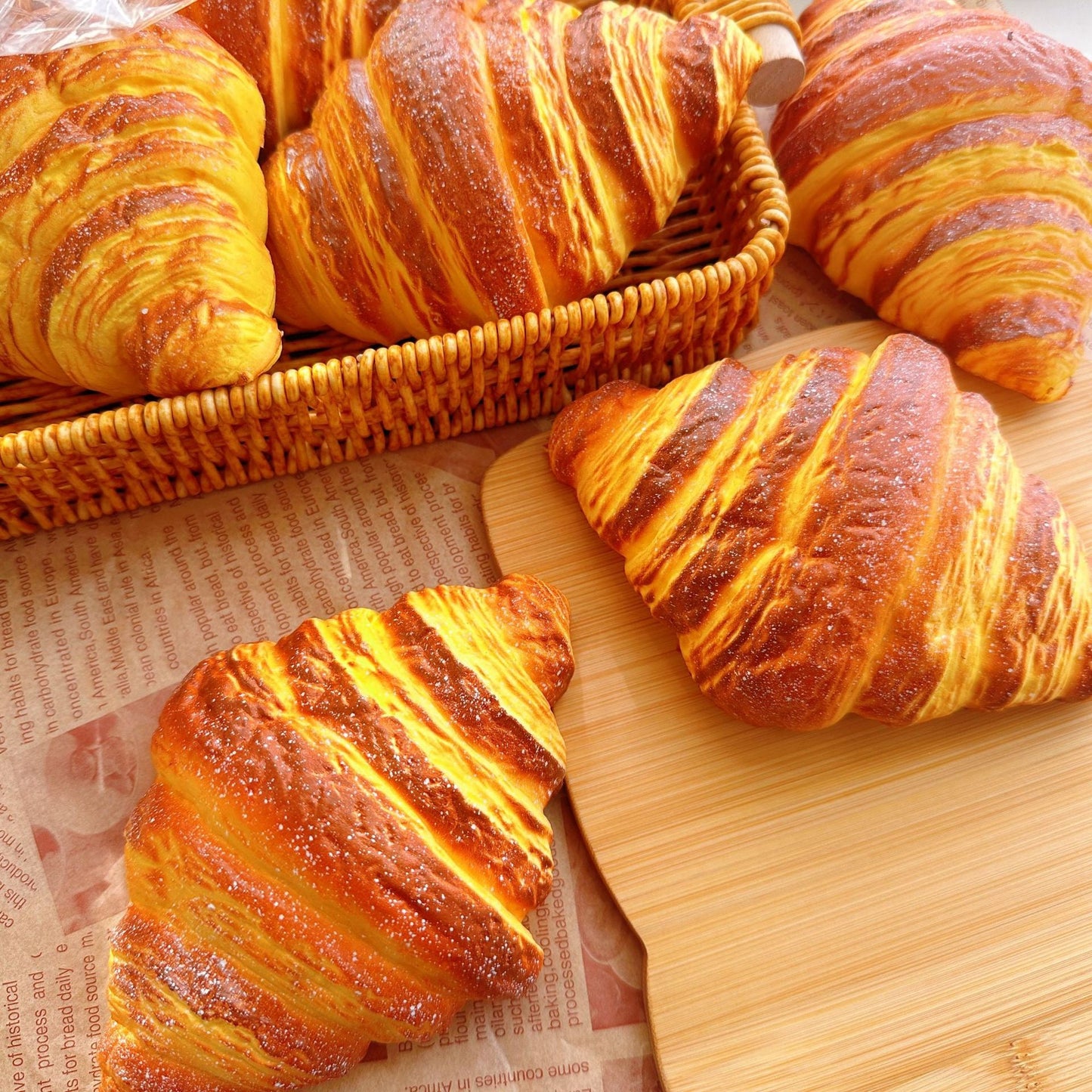 Slow Rising Squishy Croissant Stress Relief Decompression Toy
