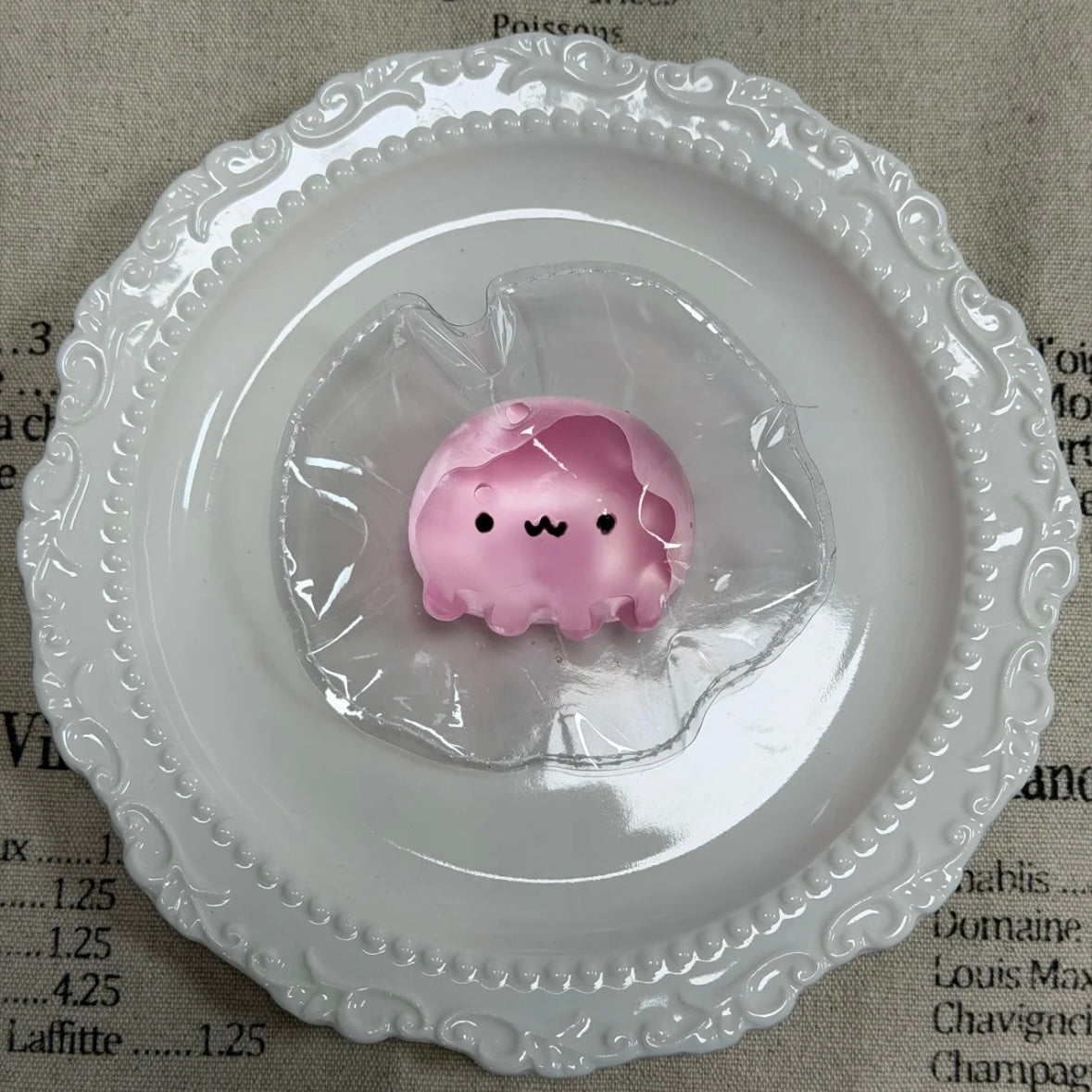Handmade Transparent Mini Octopus Jellyfish Taba Squishy Toy