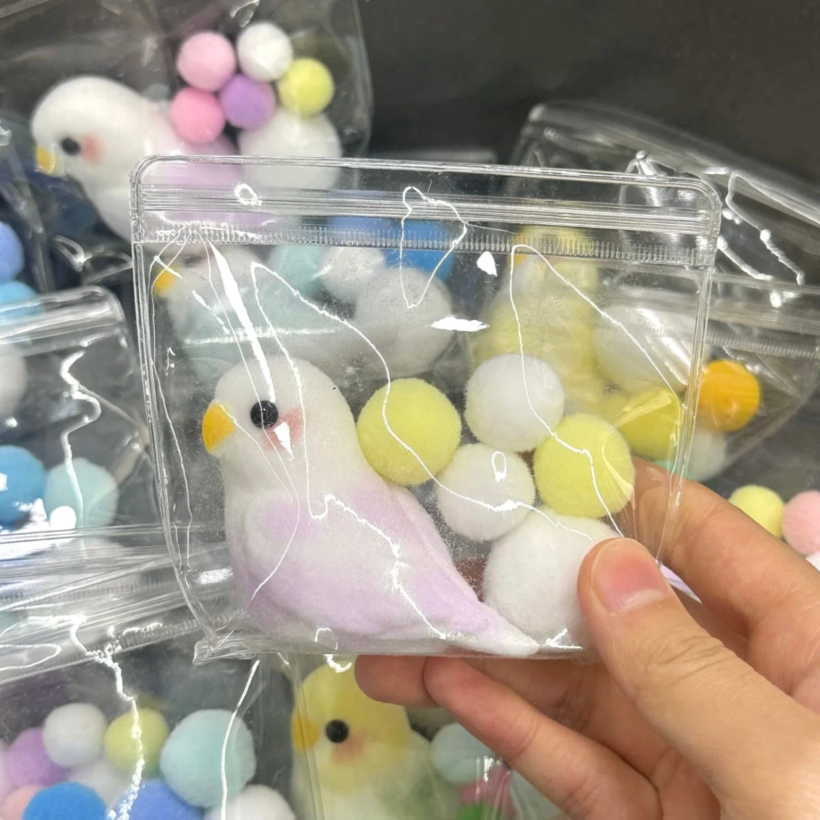 6 Colors Handmade Parrots Taba Squishy Toy