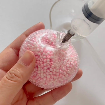 Pink Mini Bead Handmade Stress Balls