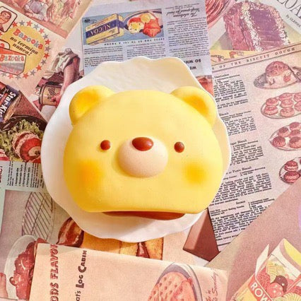 Slow Rising Squishy Bear Head Stress Relief Decompression Toy