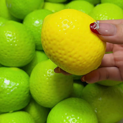 Crunchy Color-Changing Lemon Stress Ball Squishy Bead & Clay Base Stress Relief Decompression Toy