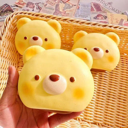 Slow Rising Squishy Bear Head Stress Relief Decompression Toy