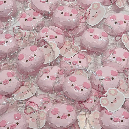 Handmade Pink Pig Taba Squishy Toy