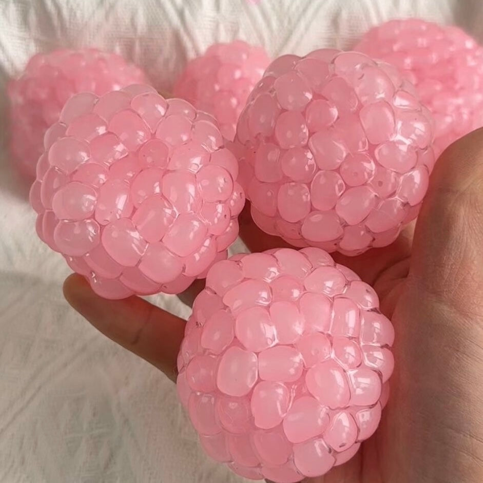 Blue or Pink or Green or White Handmade Stress Balls