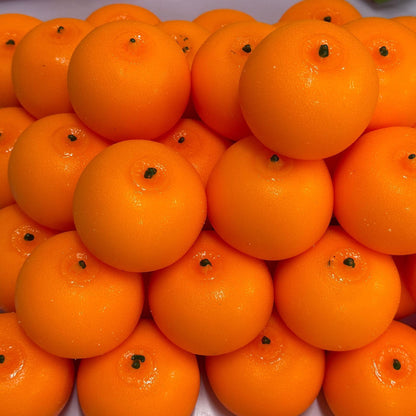 Crunchy Orange Bead & Clay Base Stress Ball Squishy Stress Relief Decompression Toy