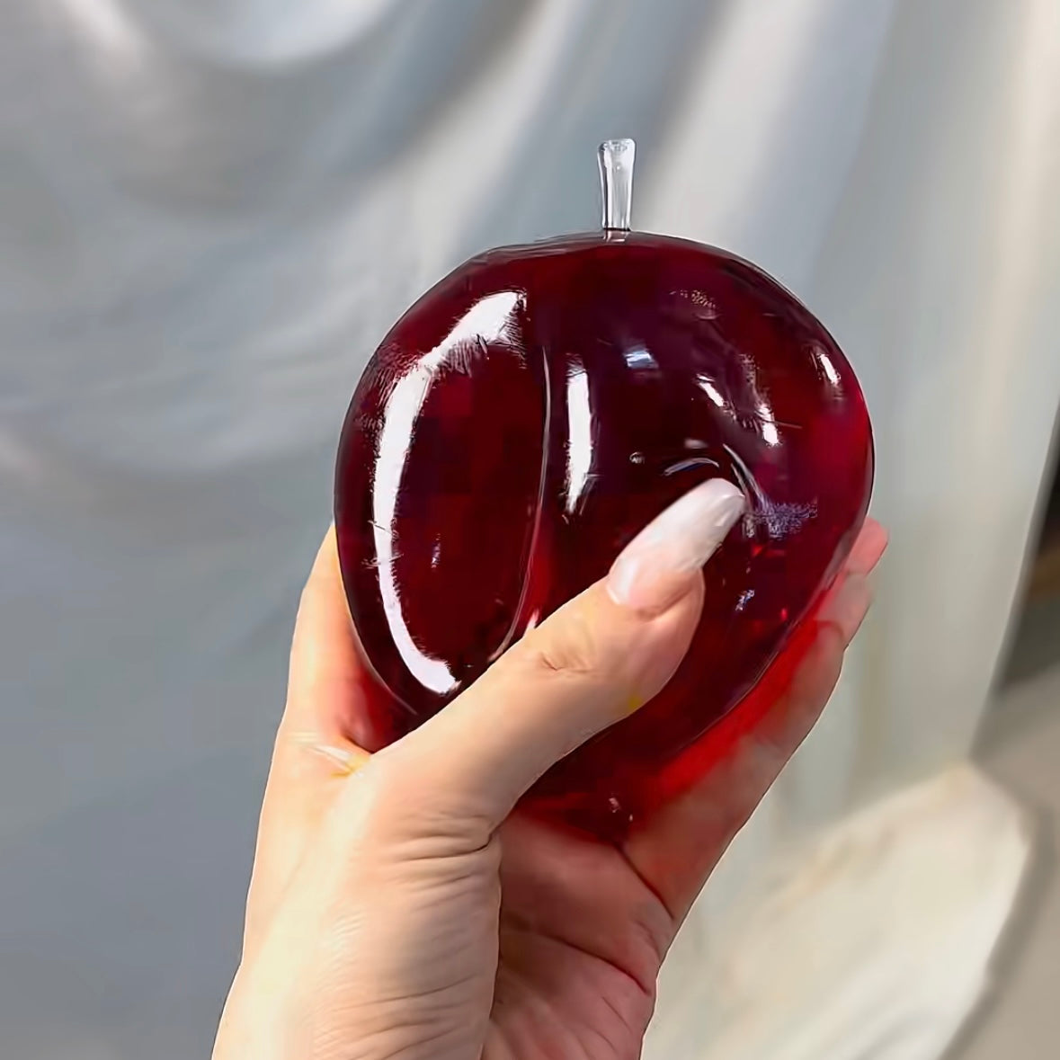 Apple Shape Vaseline Base Handmade Stress Balls