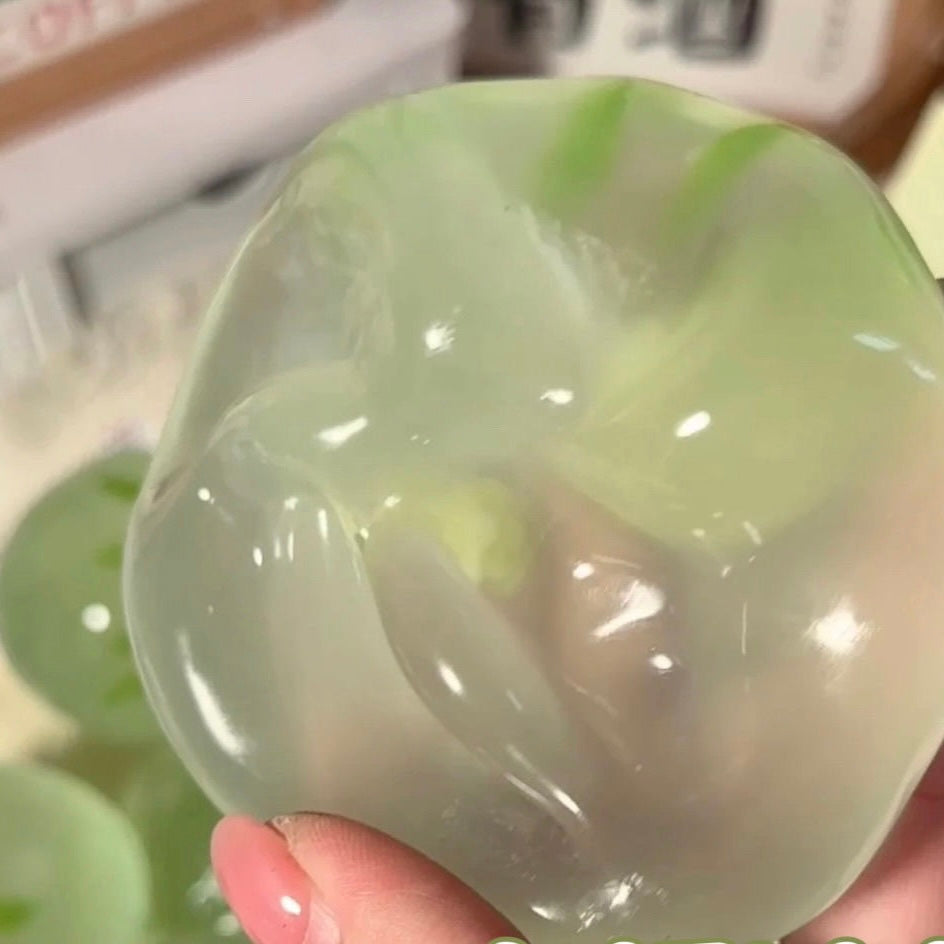 Blueberry/Peach/Green Grape Coconut Oil Soap Base Stress Ball Squishy Stress Relief Decompression Toy