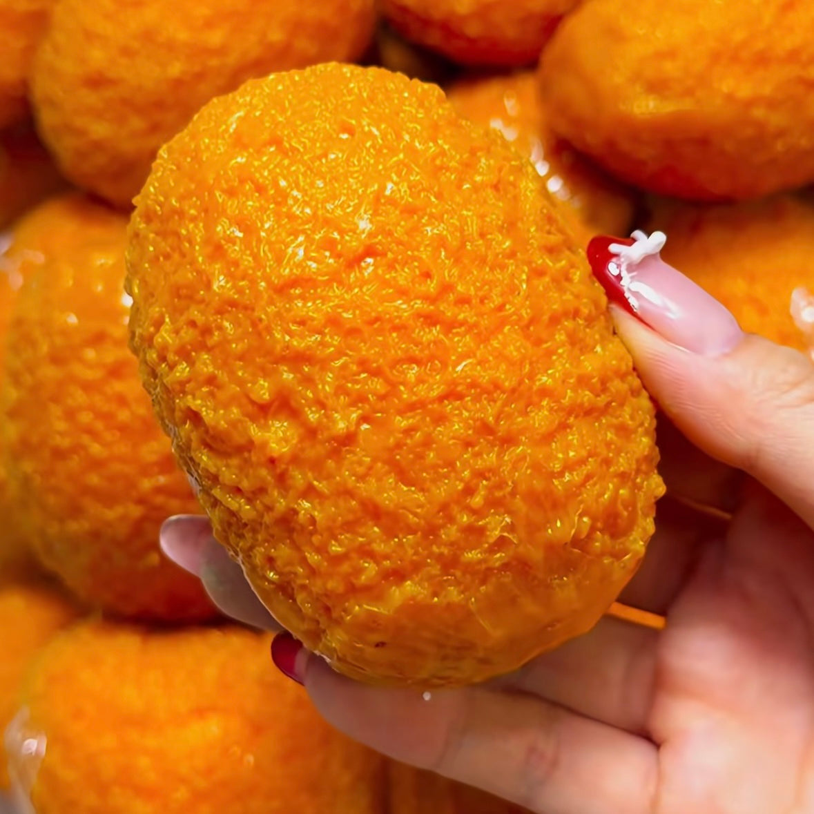 Crunchy Fried Cheese Stick Stress Ball Squishy Bead & Clay Base Stress Relief Decompression Toy