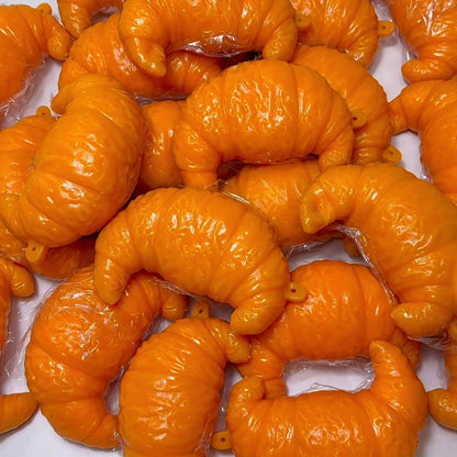 Crunchy Handmade Croissant Stress Ball Bead & Clay Base