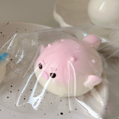 Handmade Silicone Puffer Fish Stress Relief Squishy Toy