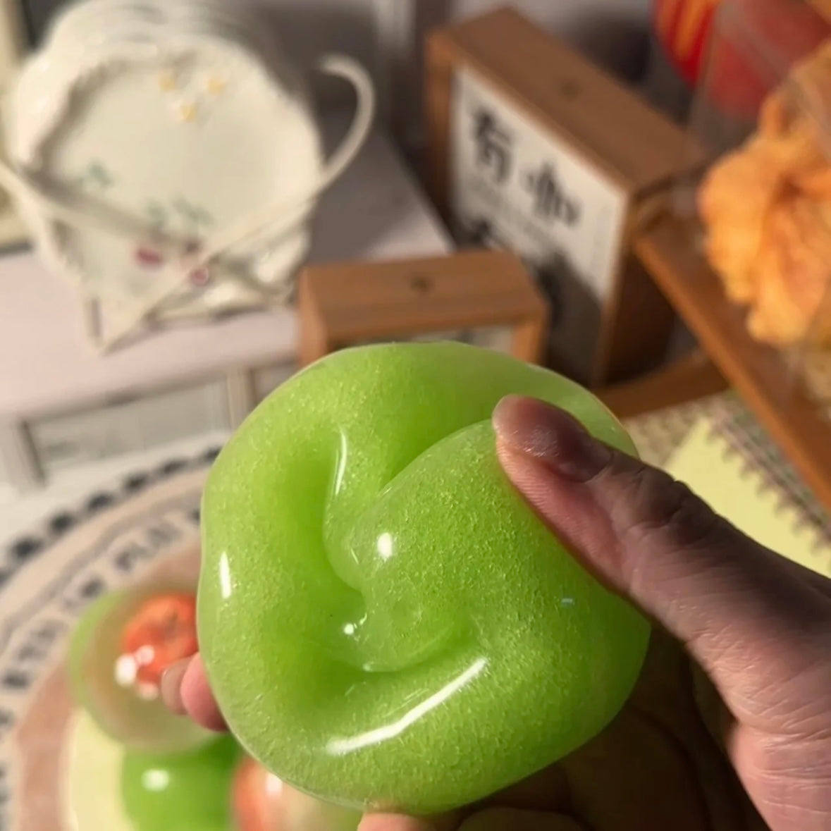 Crisp Satisfying Sound Apple / Cherry / Peach / Grape / Mango Stress Ball