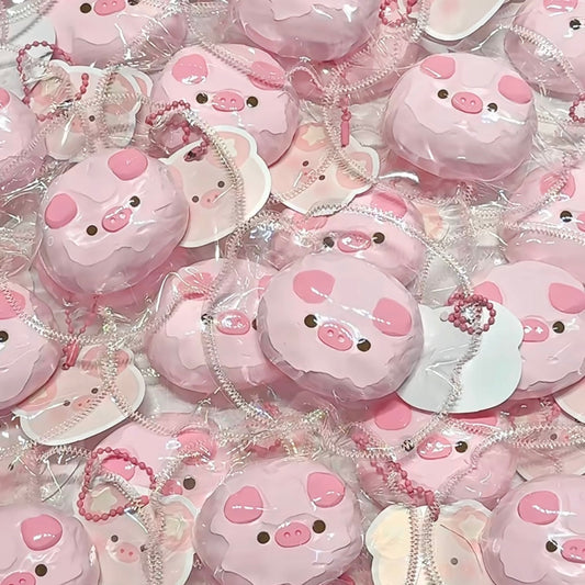 Handmade Pink Pig Taba Squishy Toy