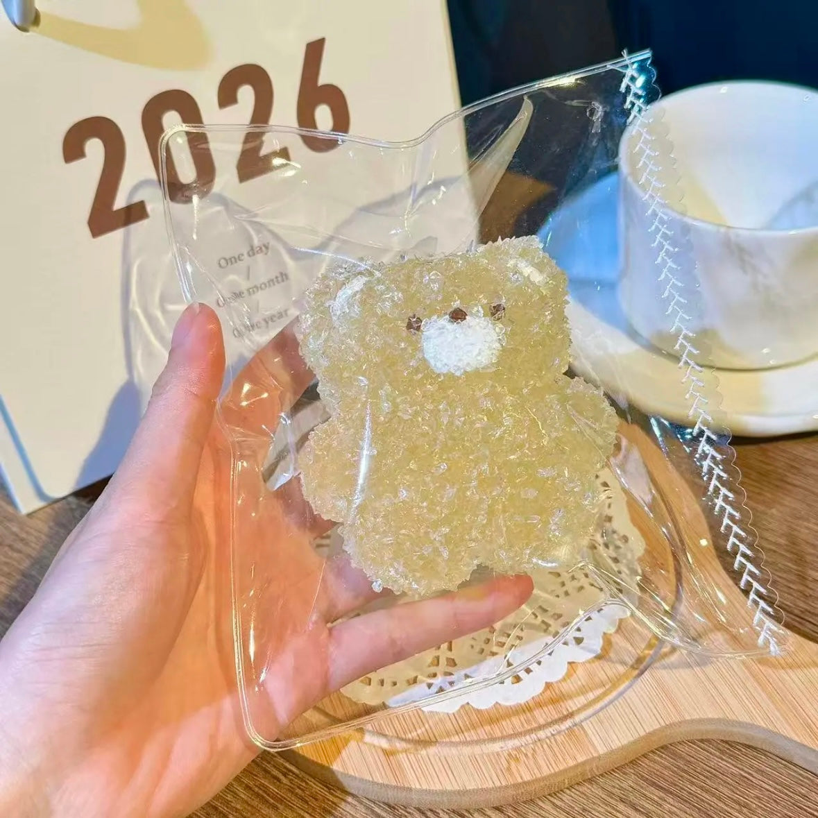 Crisp Satisfying Sound Bear Taba Squishy Toy