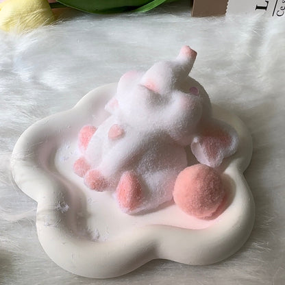 Handmade Elephant Taba Squishy Toy with Flocking（140g）
