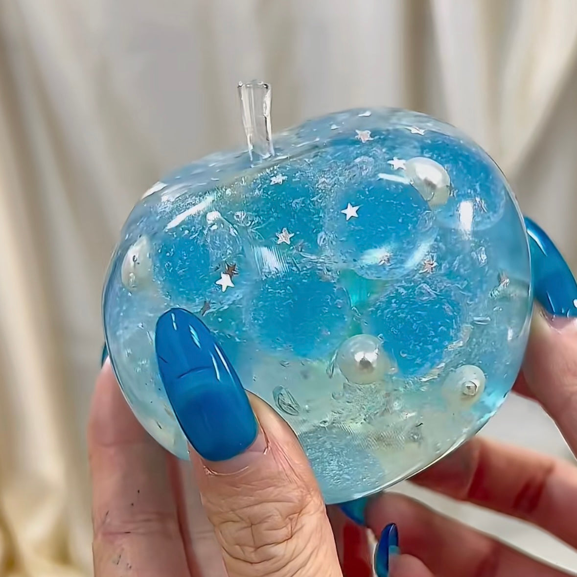 Blue Apple Vaseline Base Stress Ball Squishy Stress Relief Decompression Toy