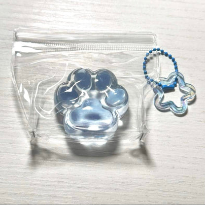 50g Handmade Silicone Transparent  Cat's Paw Squishy Toy