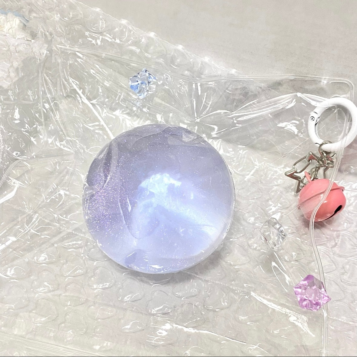 Transparent Handmade Silicone Stress Ball Taba Squishy Toy with Freebie