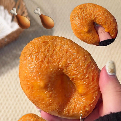 Crunchy Fried Cheese Stick Stress Ball Squishy Bead & Clay Base Stress Relief Decompression Toy