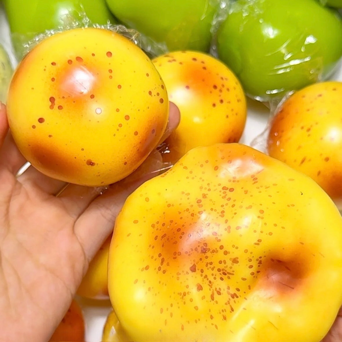 Crunchy Handmade Potato Stress Ball Bead & Clay Base